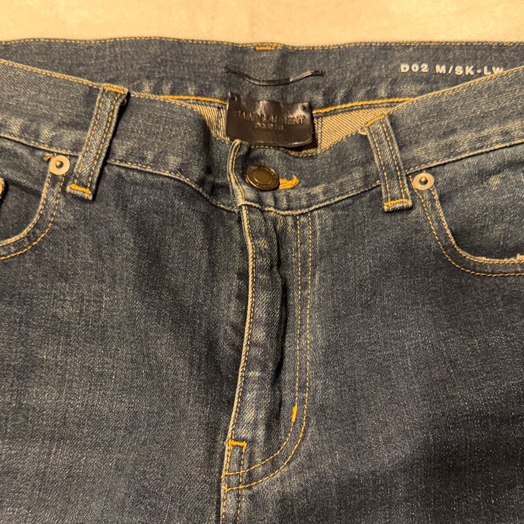 Ysl Men's Blue Jeans